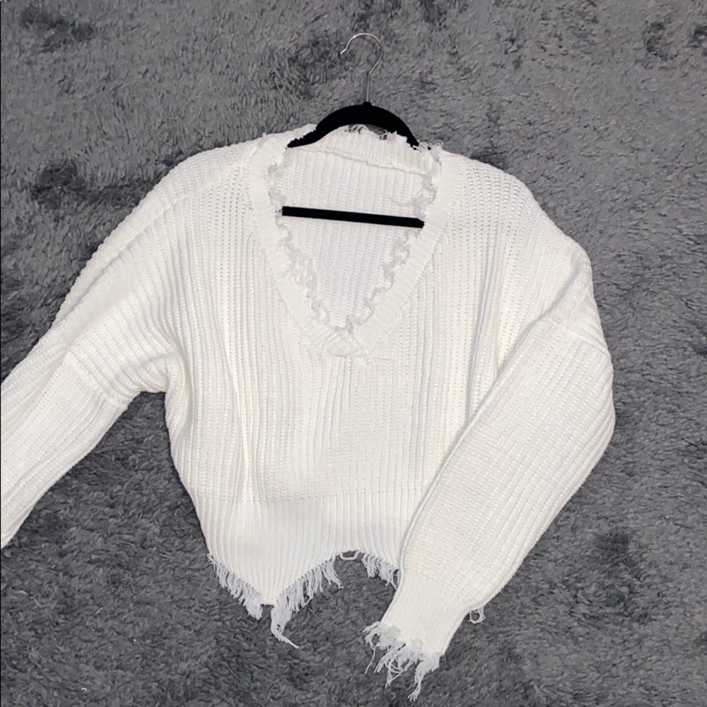 Shein Distressed Sweater